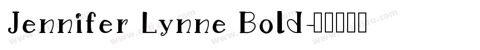 Jennifer Lynne Bold字体转换